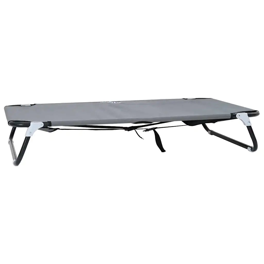 Letto per Cani Grigio chiaro 105 x 65 x 18 cm Acciaio 42008218