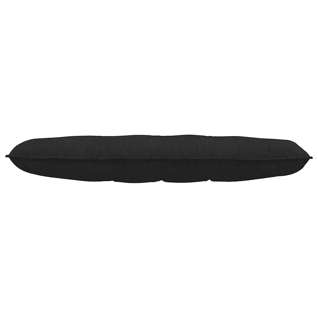 Cuscino per Schiena | Cuscino dorsale Nero 140 x 19 x 50 cm Tessuto