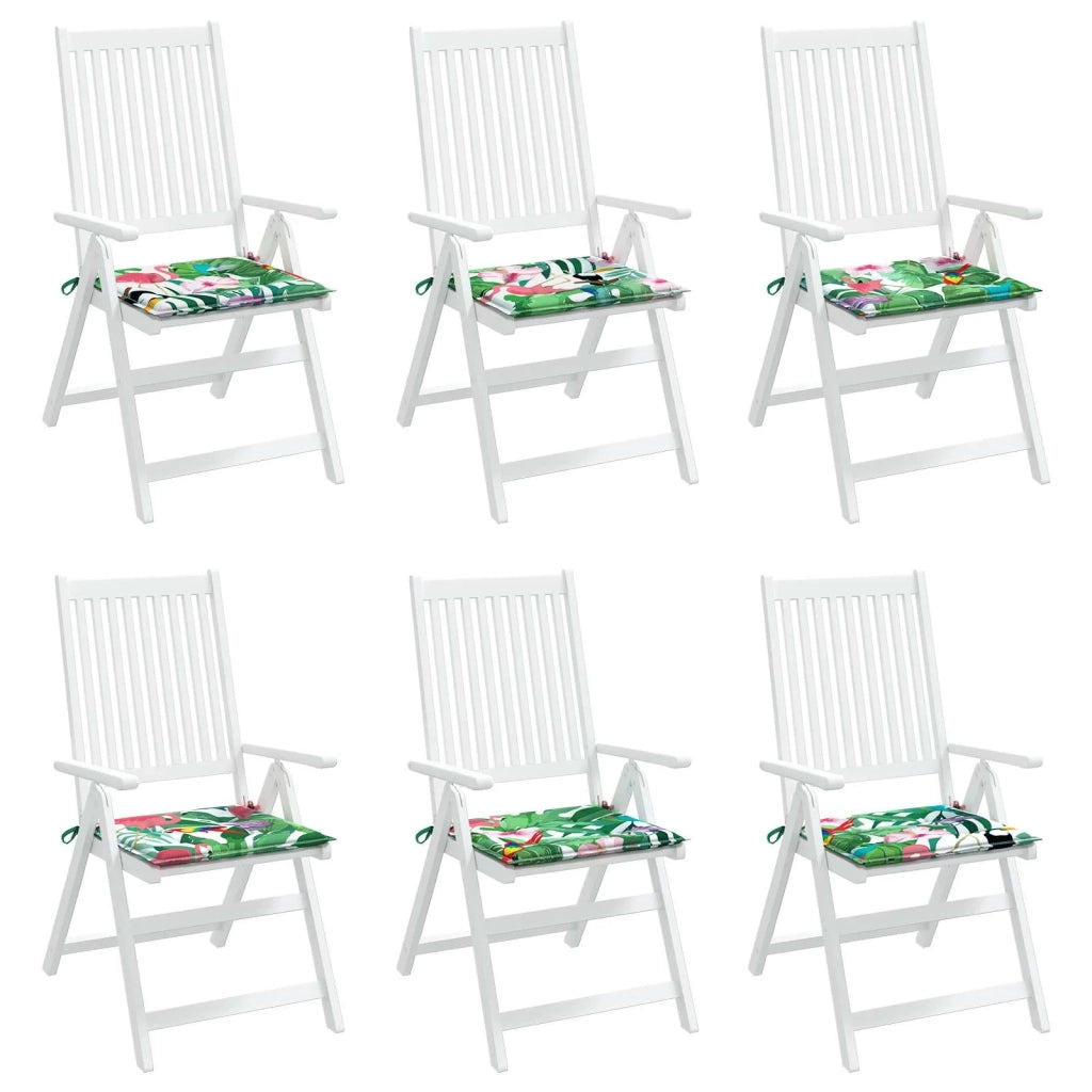 Cuscini per sedie 6 pcs Multicolore 50 x 50 x 4 cm 361085