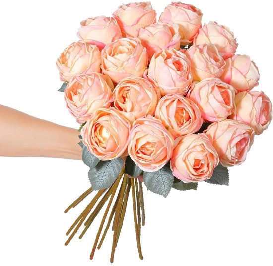 Fiori Artificiali Rosa - Decorazione - Set da 10 - 50 cm