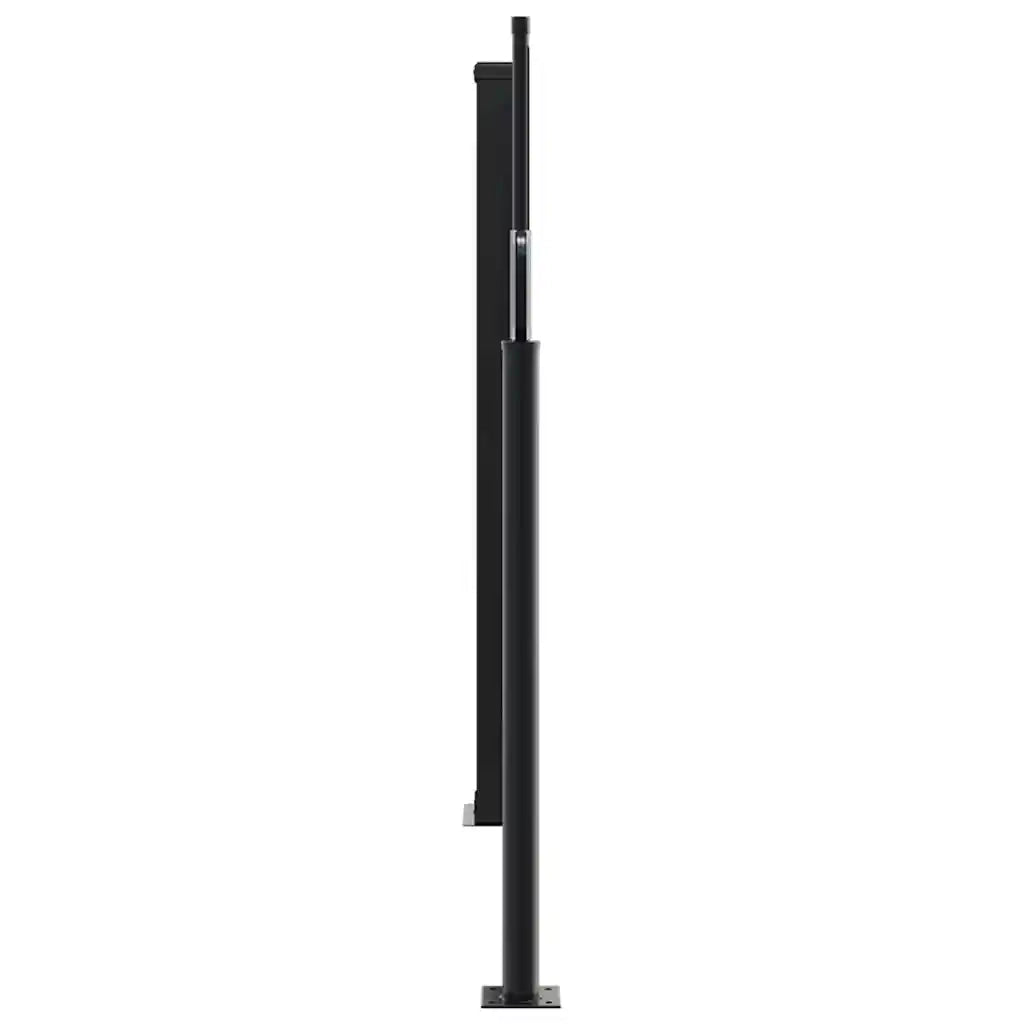 Tenda da Sole Laterale Retrattile Nera 120x600 cm 4004594