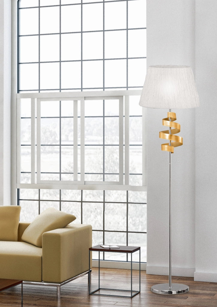 Lampada terra Candellux Denis cromata E27 168cm alta