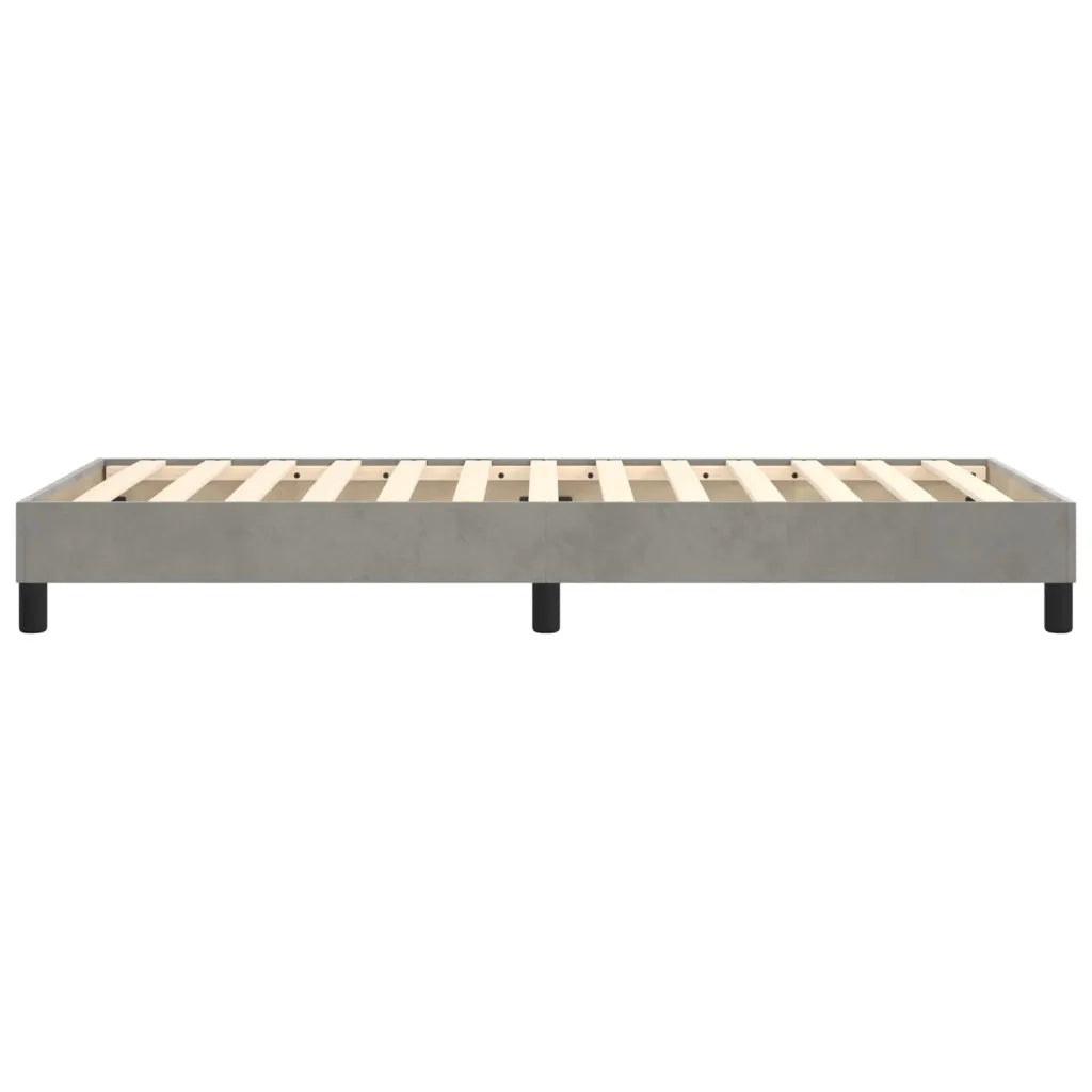 Struttura Letto a Rete a Molle Grigio Chiaro 80x200 cm Velluto 3120736