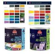 Smalto ad Acqua Brillante Satinato Inodore Ferro Legno Interno Esterno Boero Colori: Bianco Ghiaccio Satinato, Formato: 0,5 L