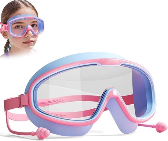 Duikocchiali acqua-resistenti per bambini con grande occhiali e auricolari