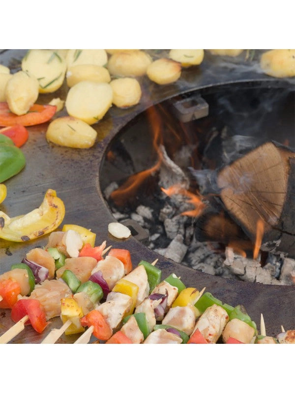 Braciere da giardino, Barbecue con griglia in acciaio - G1 Basic corten
