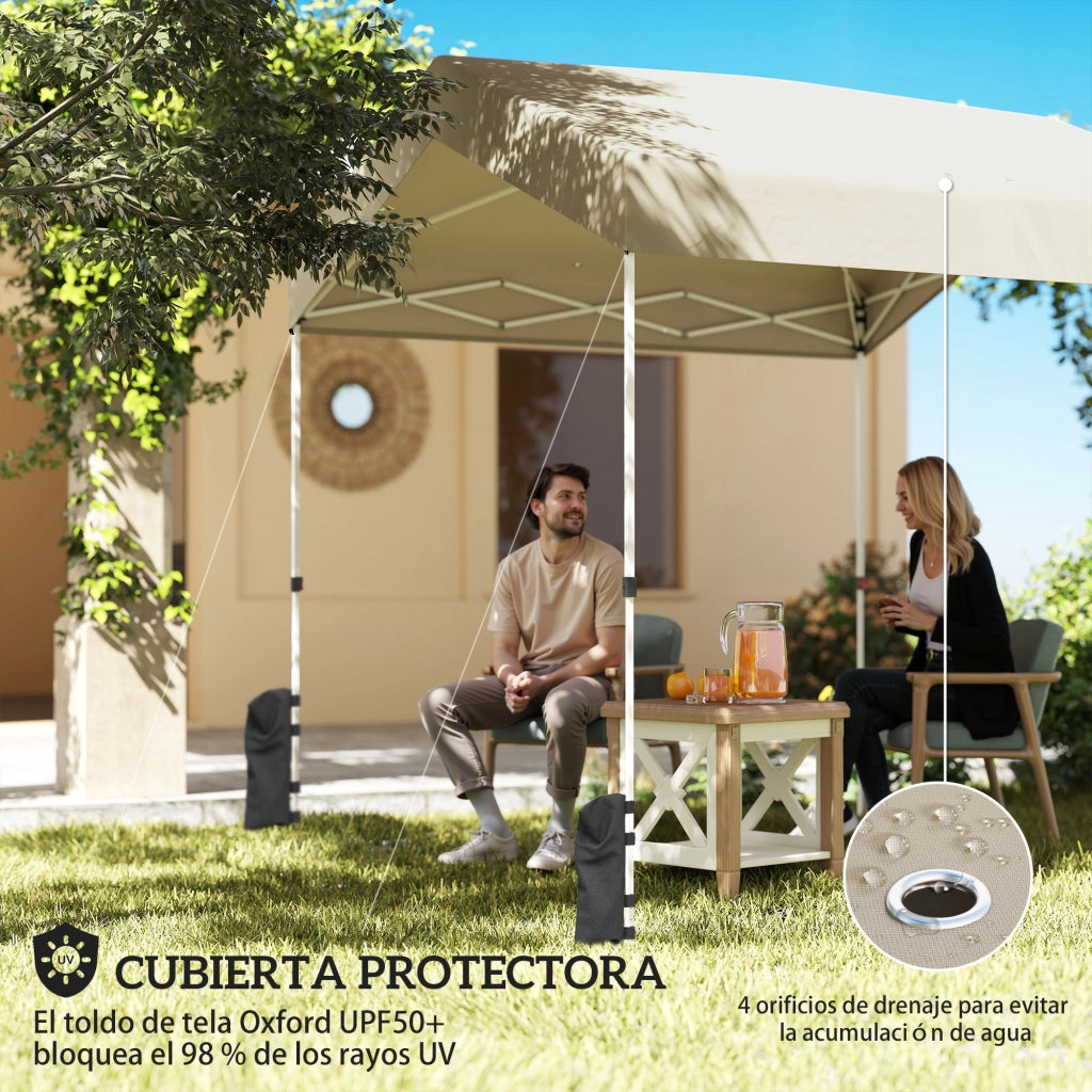 Tenda da Giardino Pieghevole ¨C Minimal ¨C Beige 240x240 cm