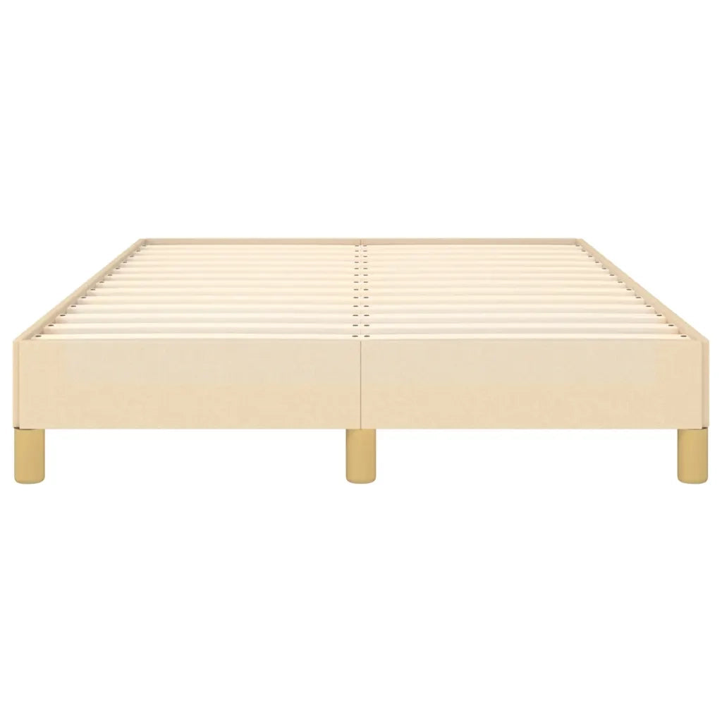 Letto matrimoniale | Letto per adulti | Giroletto senza Materasso Crema 120x190cm in Tessuto