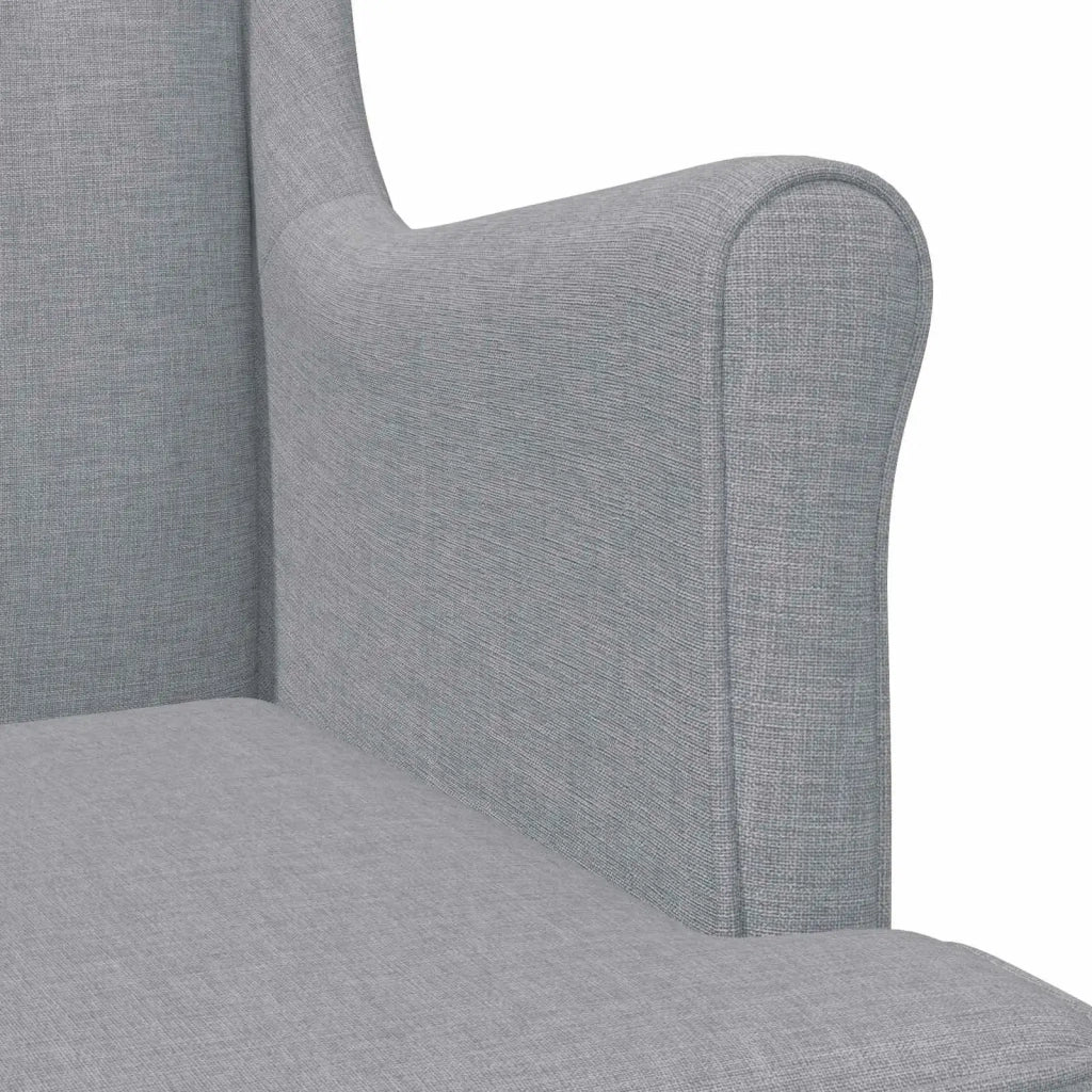 Poltrona Grigio Chiaro Tessuto 42029882