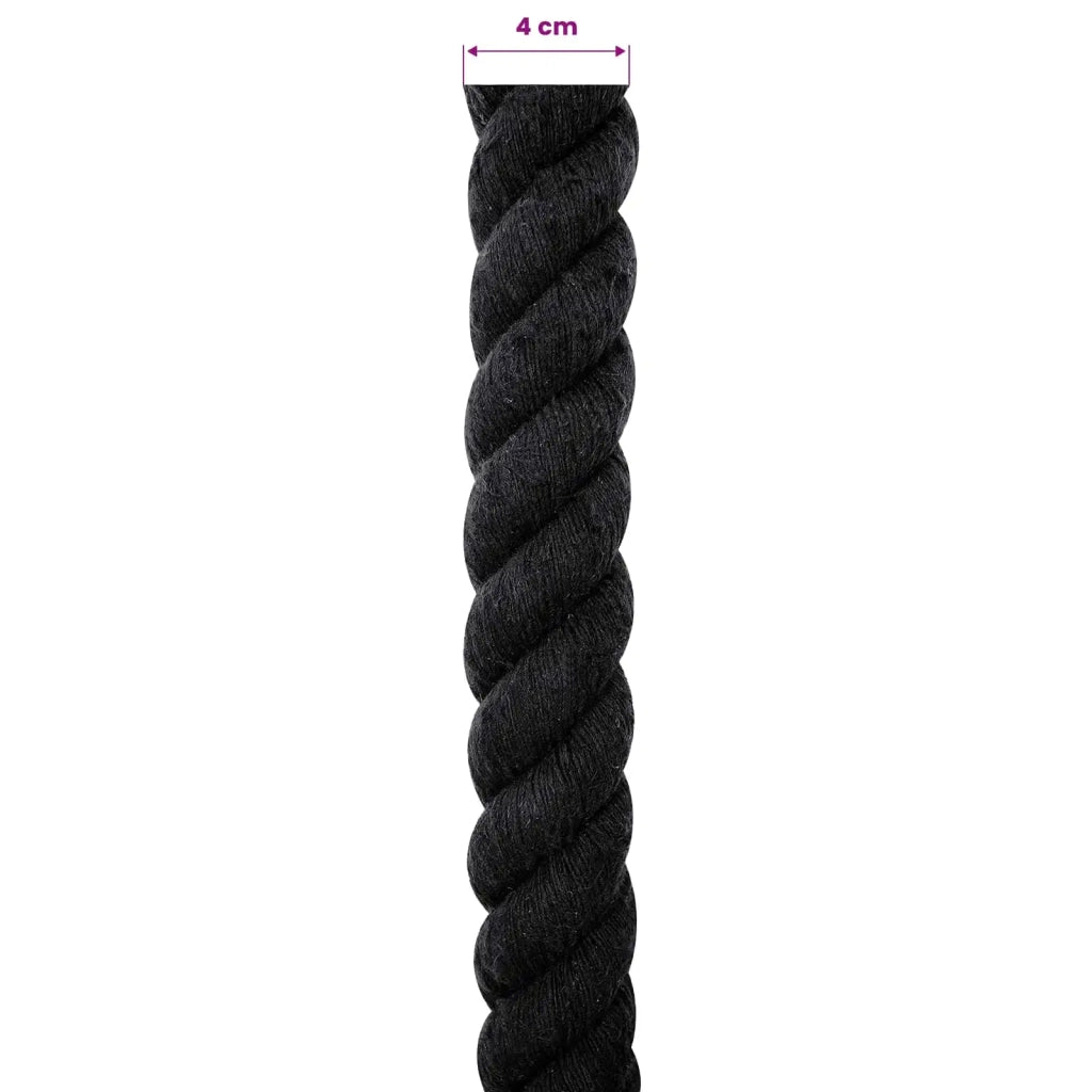 Corda di Cotone 40 mm 25 m Nero 100% Cotone 42011837