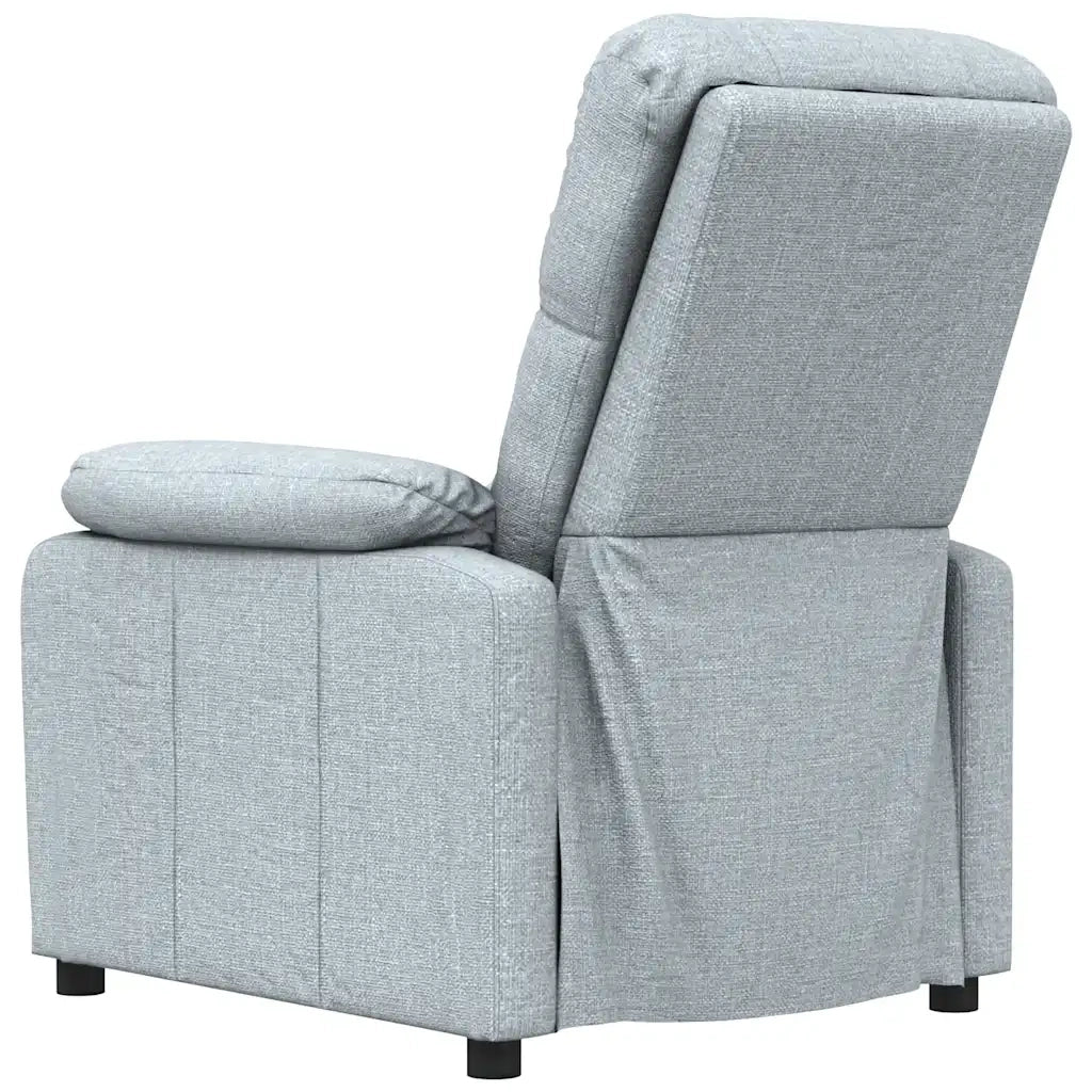 Poltrona Reclinabile in Tessuto Grigio Chiaro 289662