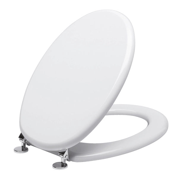 SEDILE COPRIWC ELLISSE IN MDF BIANCO