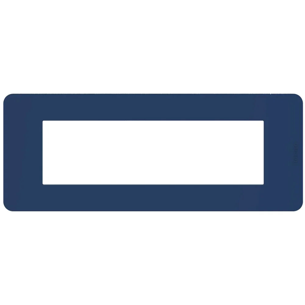 Placca Bticino MatixGO Tones 7 moduli blue JA4807TB