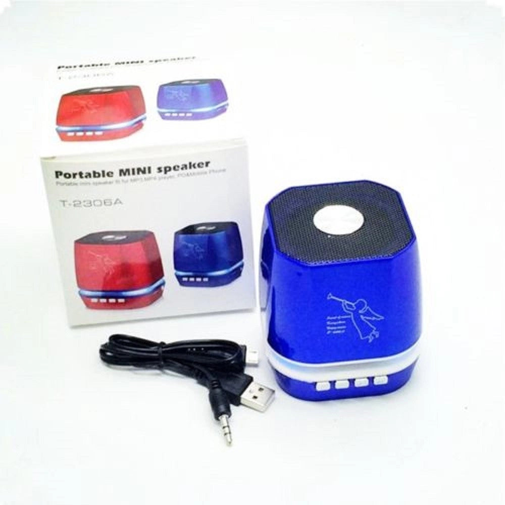 Trade Shop - Speaker Bluetooth Cassa Portatile Led Altoparlante Mp3 Sd Card Aux X Smartphone -