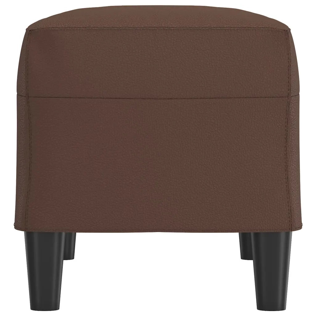 Panca Marrone 70x35x41 cm in Similpelle 349393