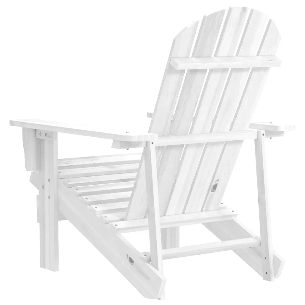 Sedia da Giardino in Legno Bianca 40860