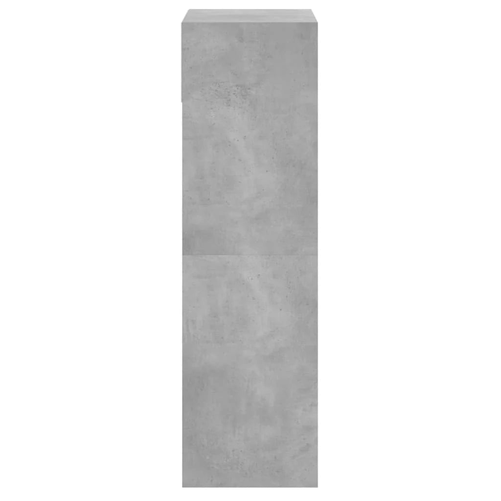 Scarpiera mobile contenitore per scarpe mobile per ingresso/corridoio/soggiorno 60 x 34 x 116 cm legno ingegnerizzato grigio 02_0021829