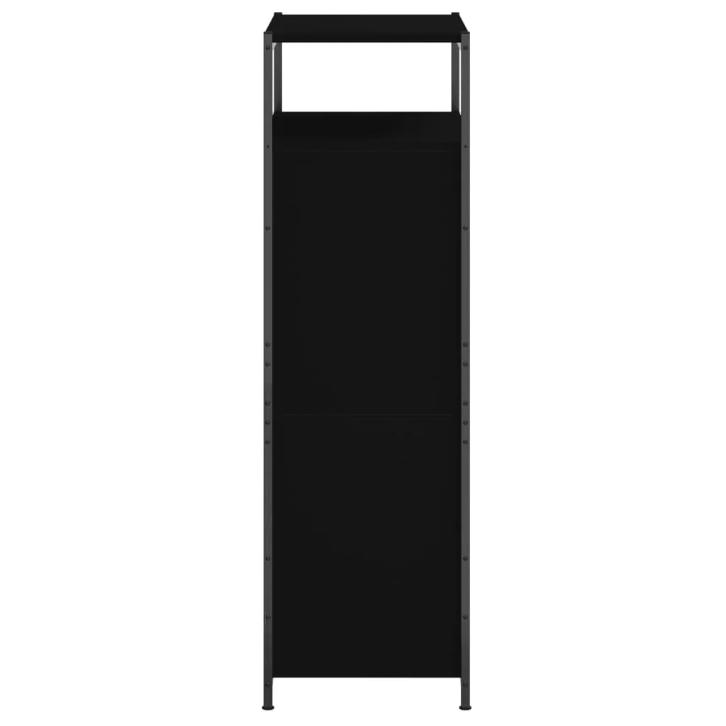 Scarpiera mobile contenitore per scarpe mobile per ingresso/corridoio/soggiorno 60 x 34 x 112 cm legno ingegnerizzato nero 02_0021994