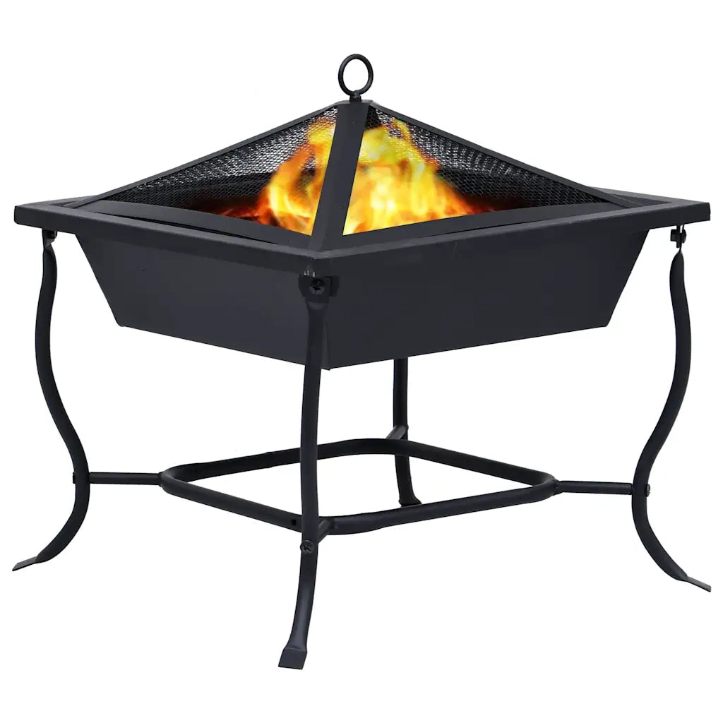Braciere Nero 42x42x45 cm in Acciaio 46647