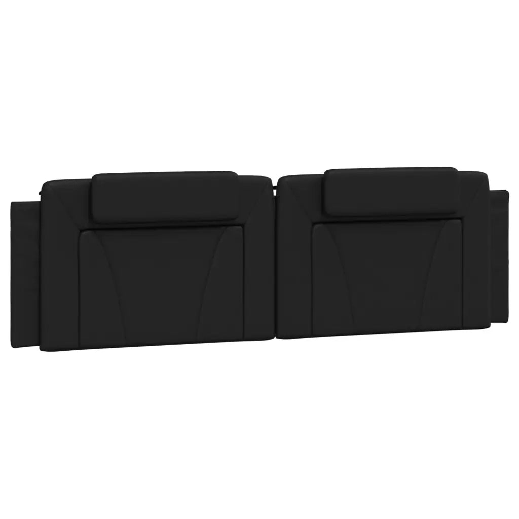 Letto Viana con Materasso Nero 180x200 cm in Similpelle