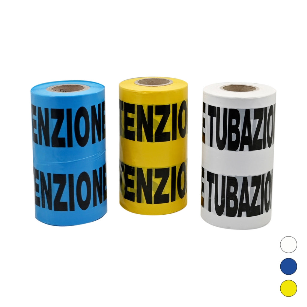 NASTRO AVVERTITORE- Blu tubo acqua - 200 mt- CAMON- pezzi 1