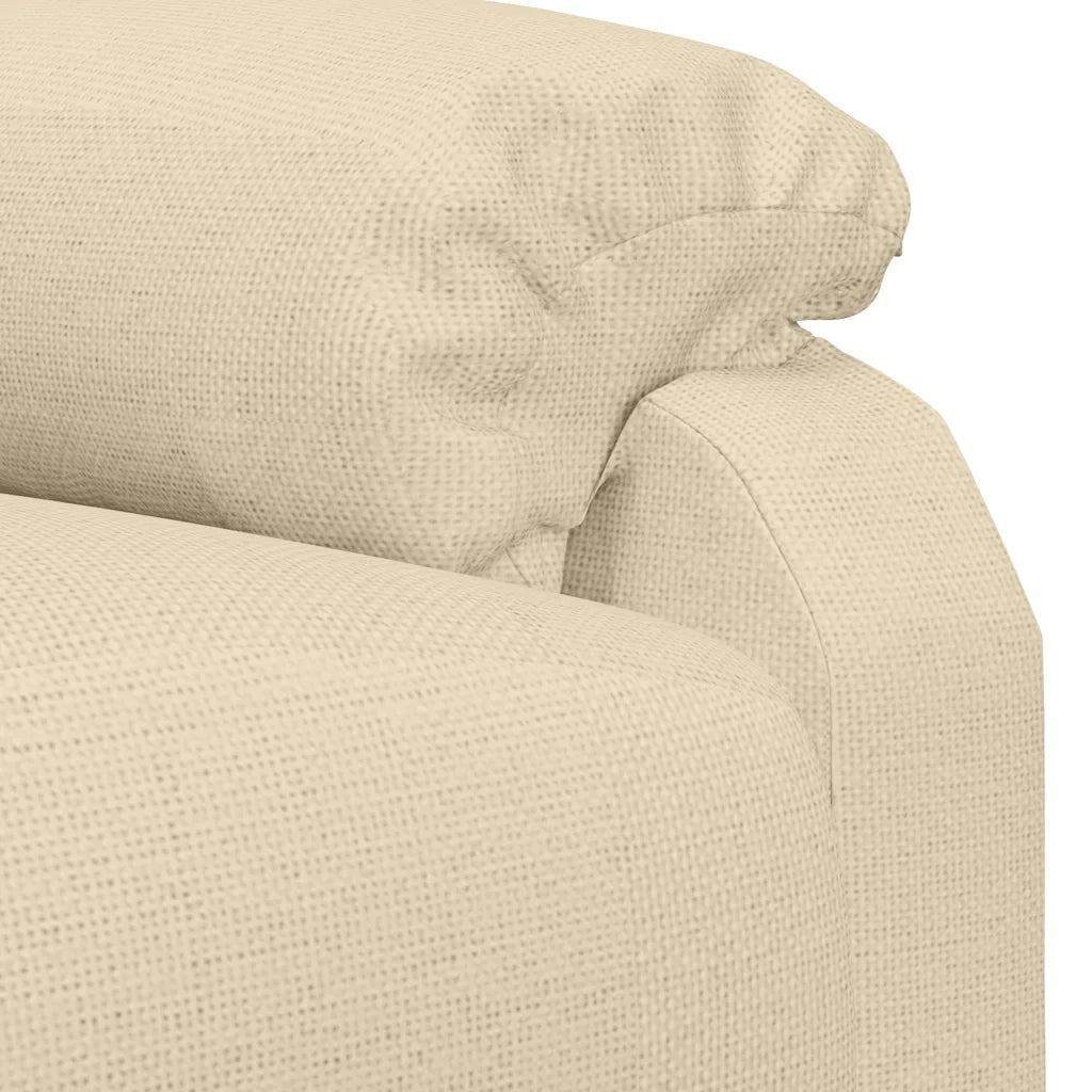Poltrona Massaggiante Crema in Tessuto 322455