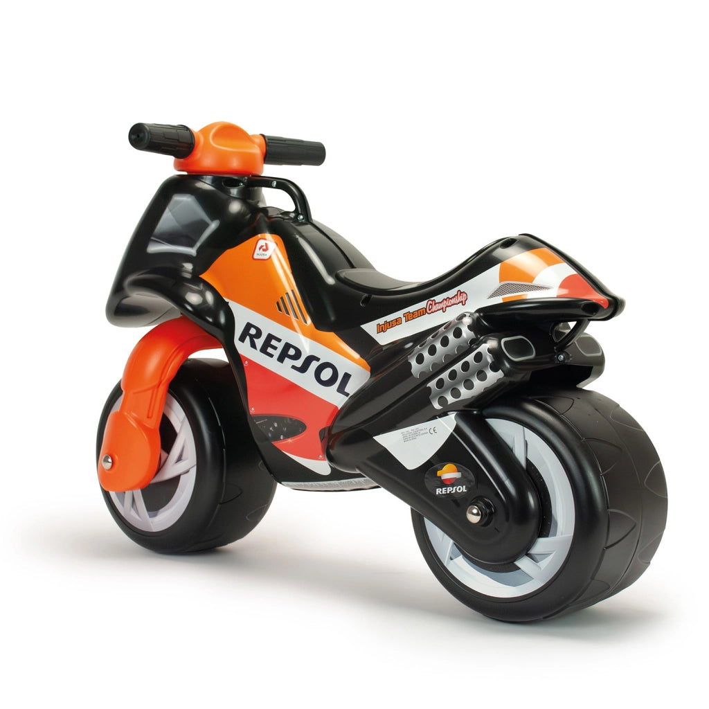 Moto Cavalcabile per Bambini Neox Repsol Stile Racing Senza Pedali Nero