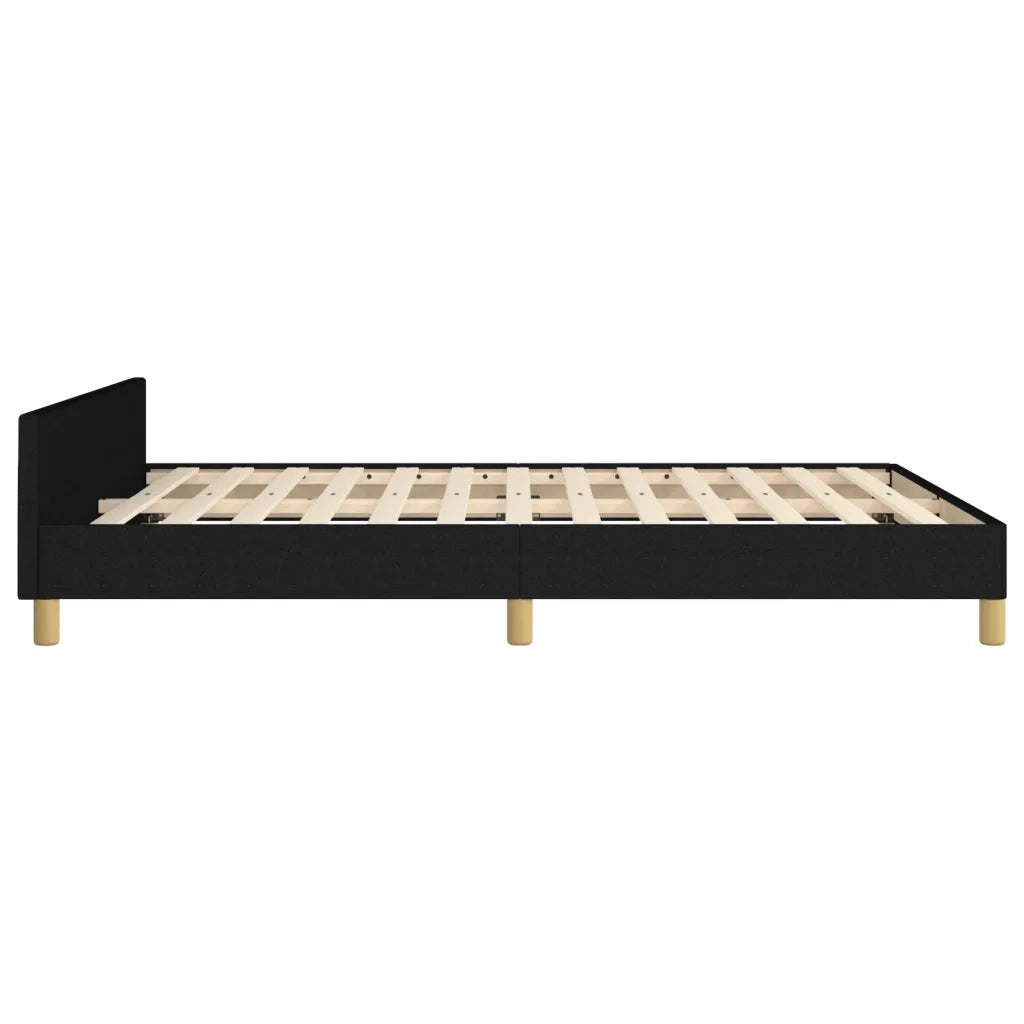 Giroletto senza Materasso Nero 140x200 cm in Tessuto 3125221