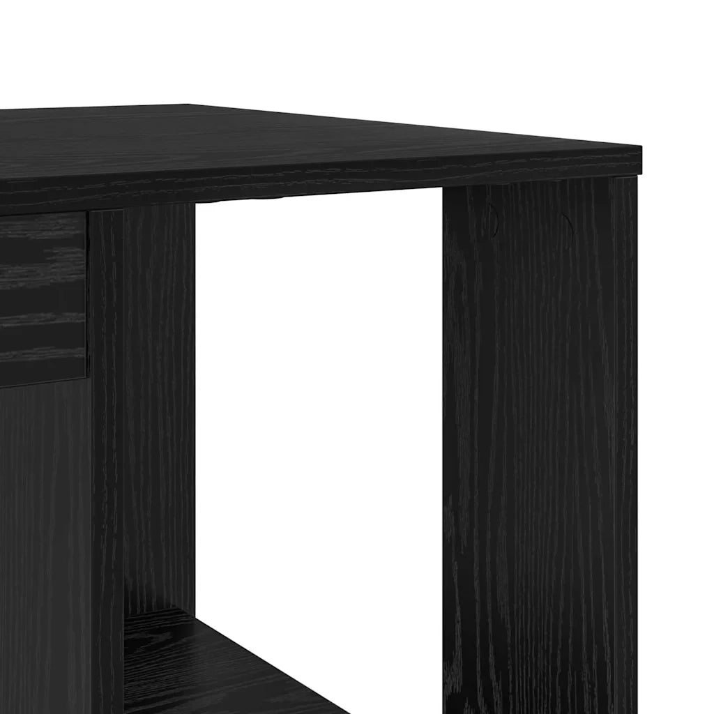Scrivania Rovere Nero Legno ingegnerizzato 130 x 50.5 x 75 cm 869499