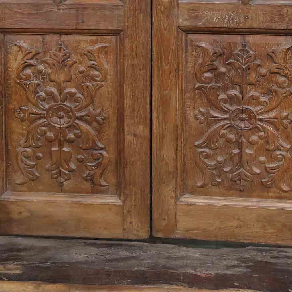 Porta in legno marrone 145x37x218h cm