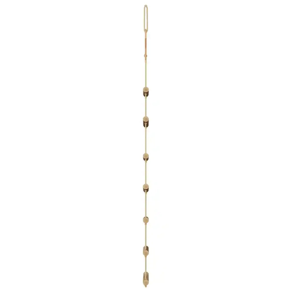 Alberi di Natale sospesi con stelle in alto 2 pz-Decorazioni natalizie 42x90 cm Ramo naturale