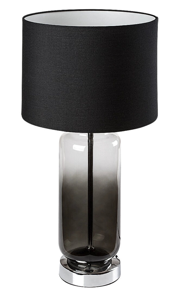 Lampada da tavolo Rien Rabalux vetro fumé E27 grigia