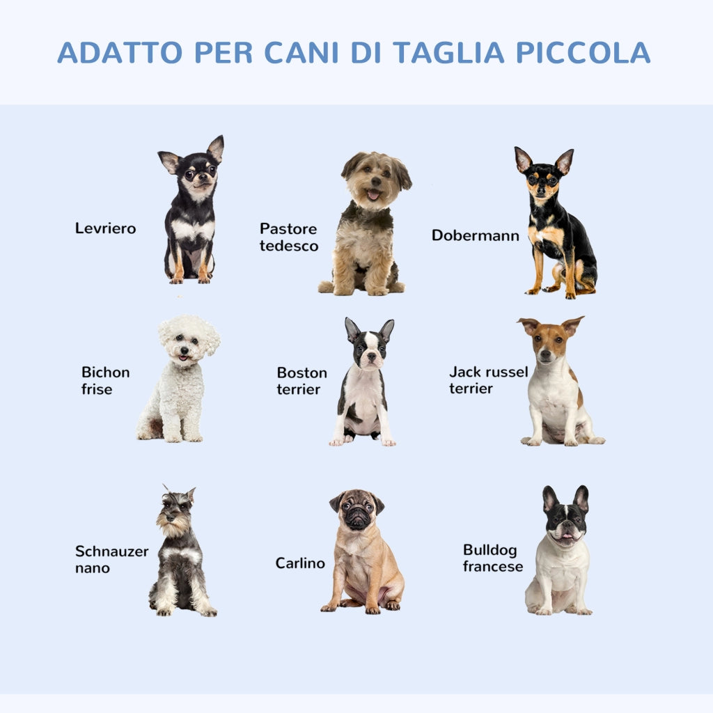 EasyComfort Gabbia per Animali Domestici Trasportino per Cani e Gatti Pieghevole in Acciaio Doppia Apertura, 76x46x52cm, Nero