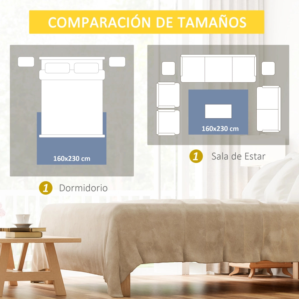 Tappeto Moderno Geometrico Velluto Grigio ¨C Minimal ¨C 230x160 cm