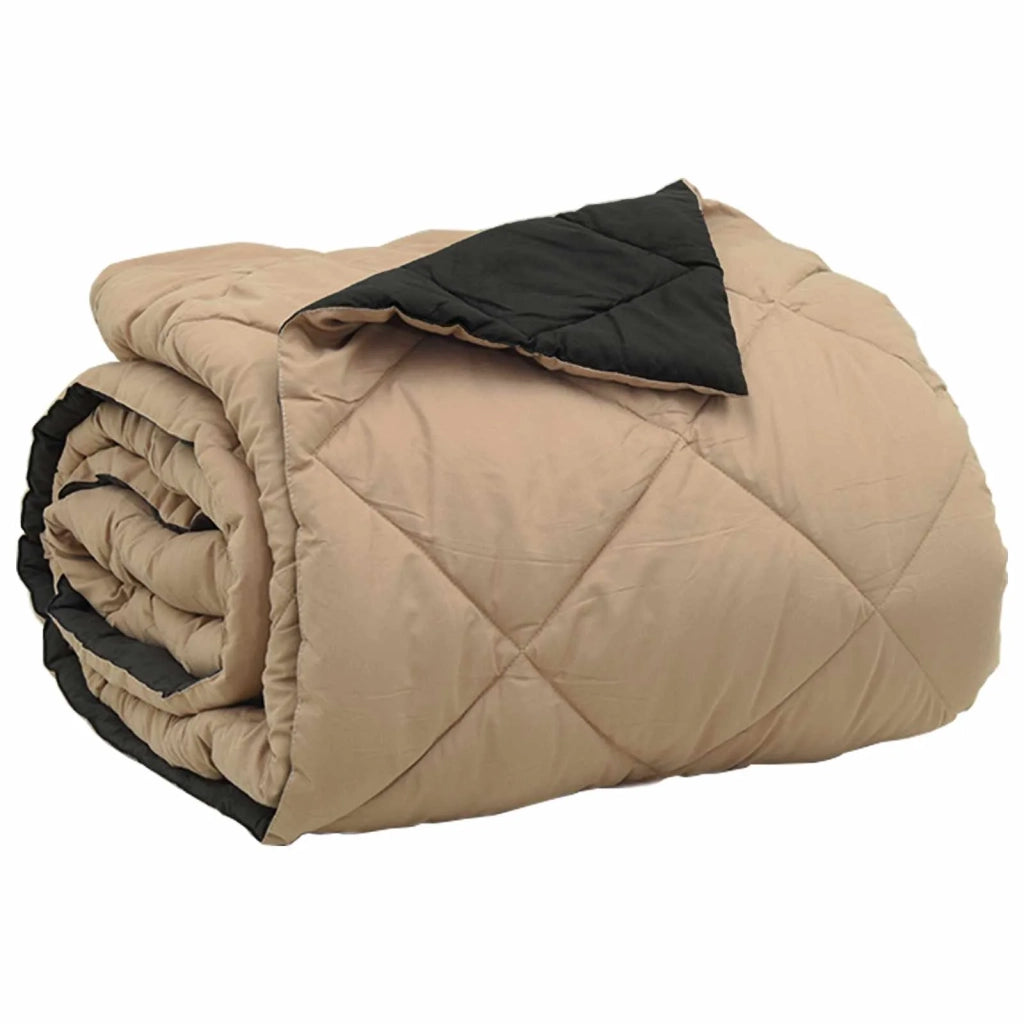 Duvet Estivo Nero e Talpa 220 x 260 cm Microfibra 42025498