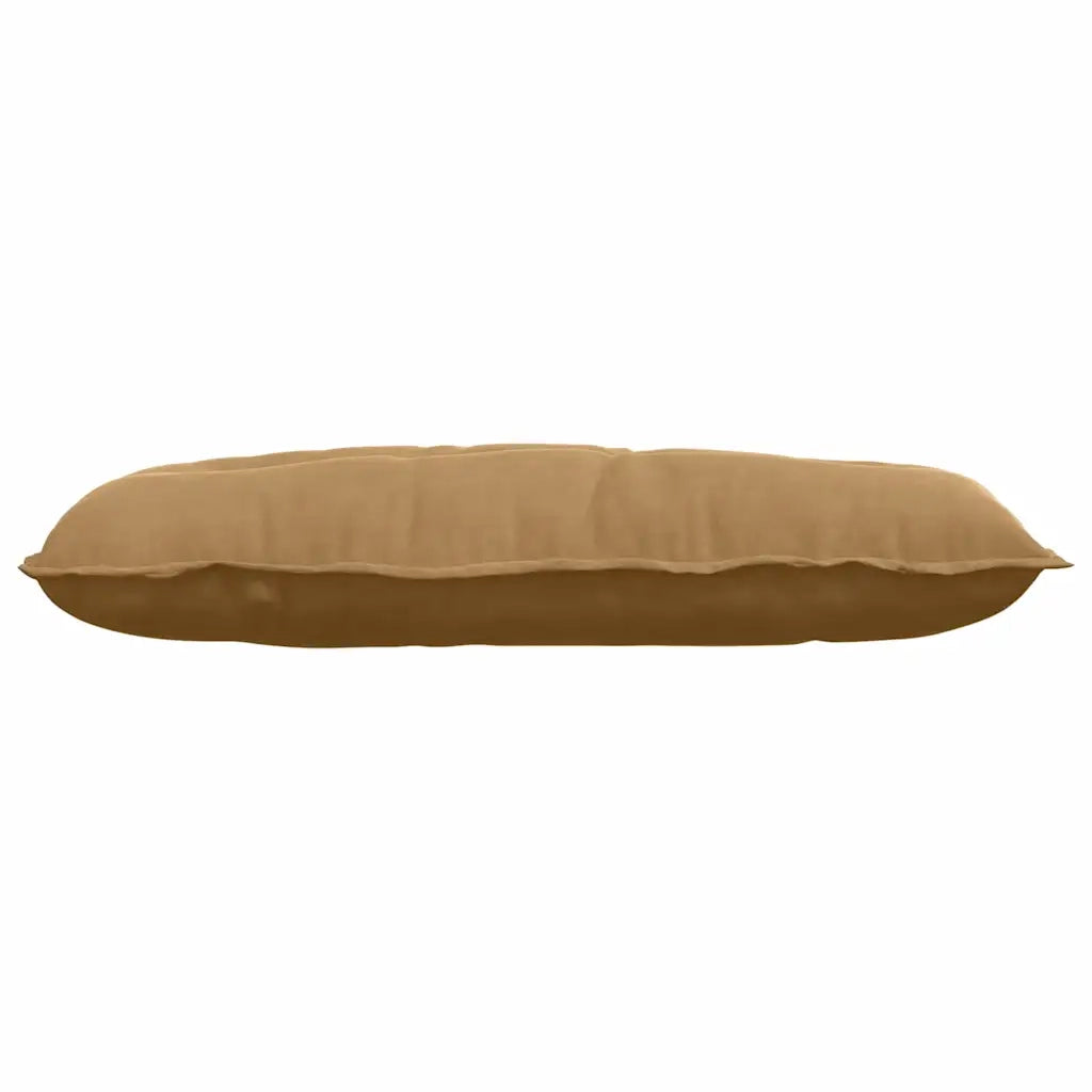 Cuscino per Schiena Marrone 100 x 50 cm Tessuto in Cords 42014769