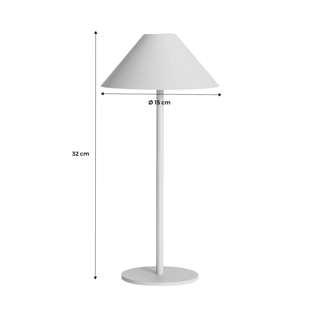 Lampada da tavolo led senza fili, 135cm, verde celadon