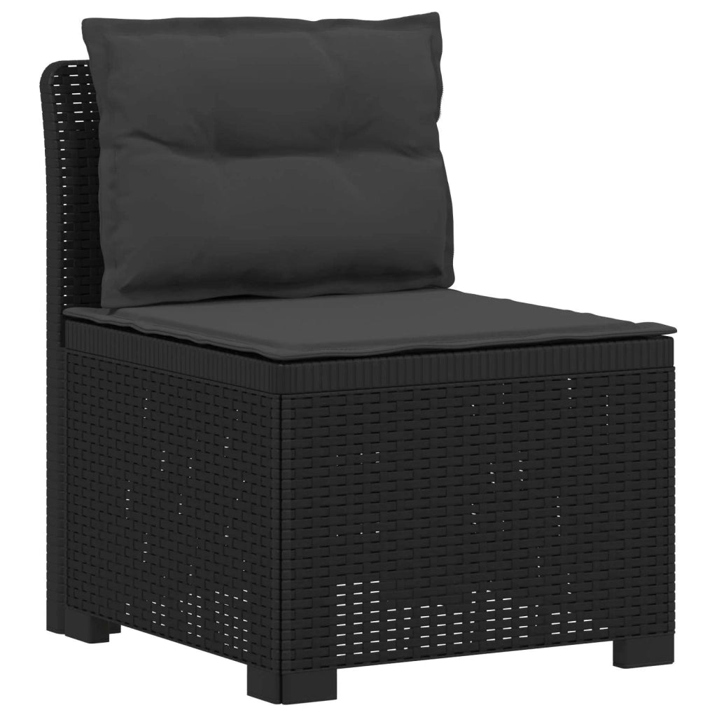 Divano 7 Posti da Giardino con Cuscini Aspetto Rattan PP 3444159
