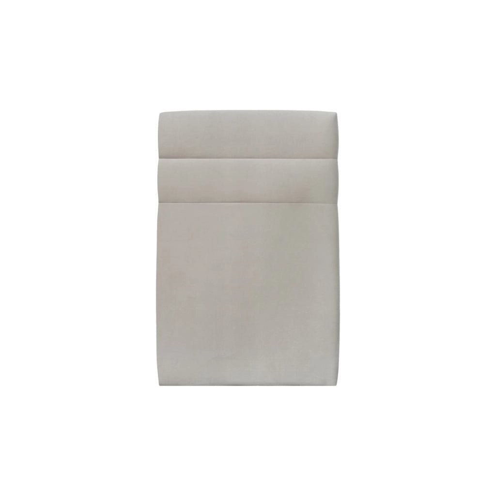 Letto 90x190 cm con testiera in linea - Tessuto velluto