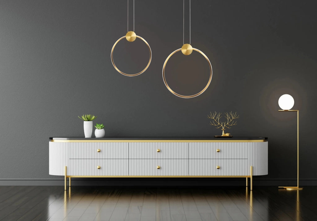 Lampada Da Soffitto Led App1394-cp Old Gold 30cm