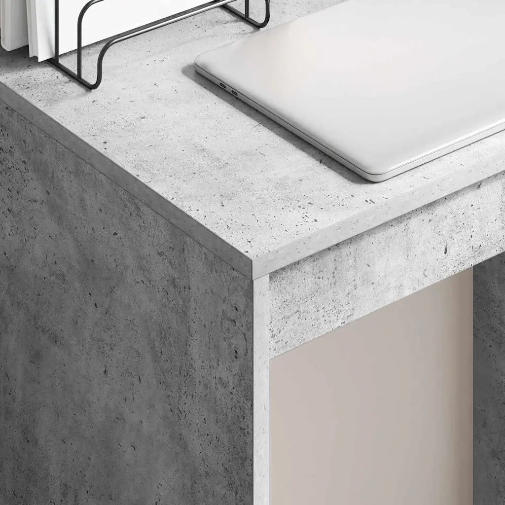 Scrivania | Tavolo da Ufficio Grigio cemento 60 x 40 x 76 cm