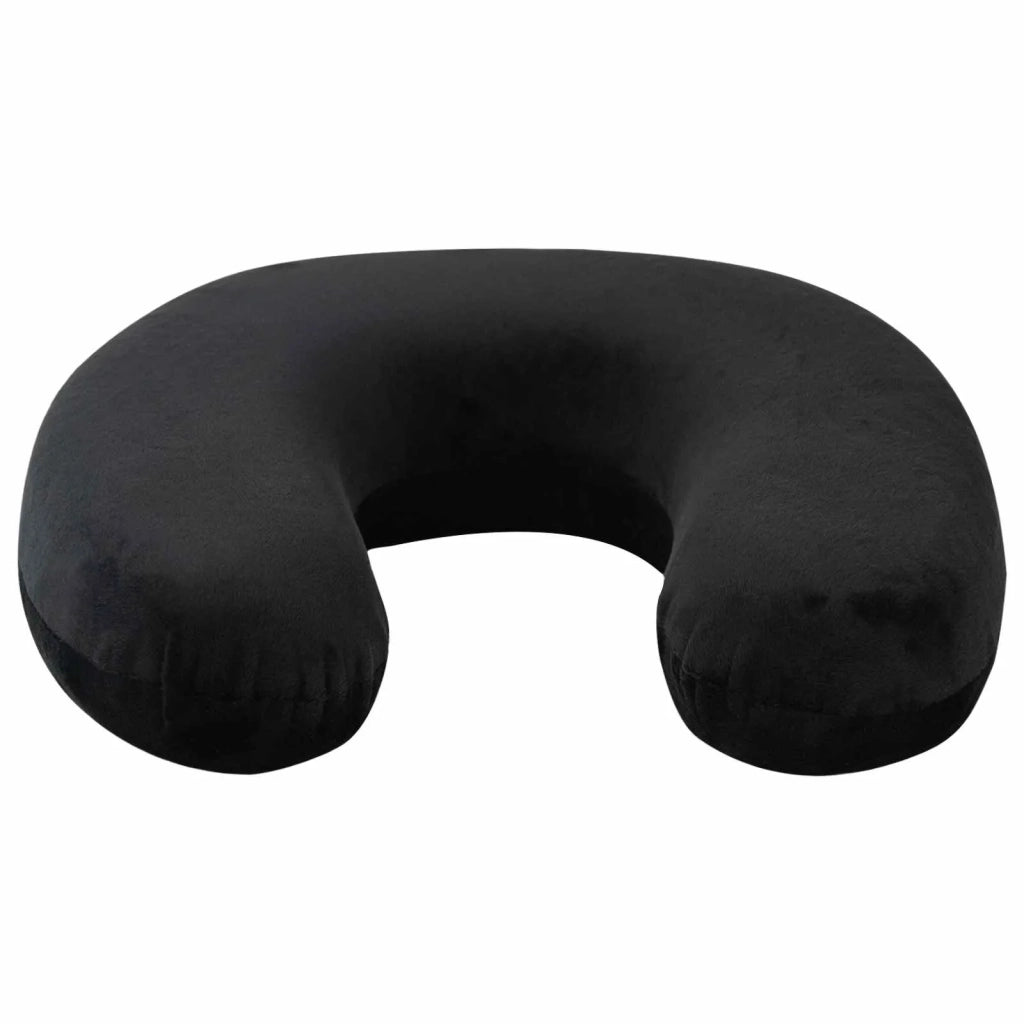 Cuscino da viaggio per il collo Nero Schiuma Memory 42012701