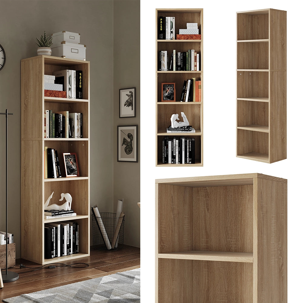 Vicco Libreria Sonoma 40 x 132 cm con 5 scomparti
