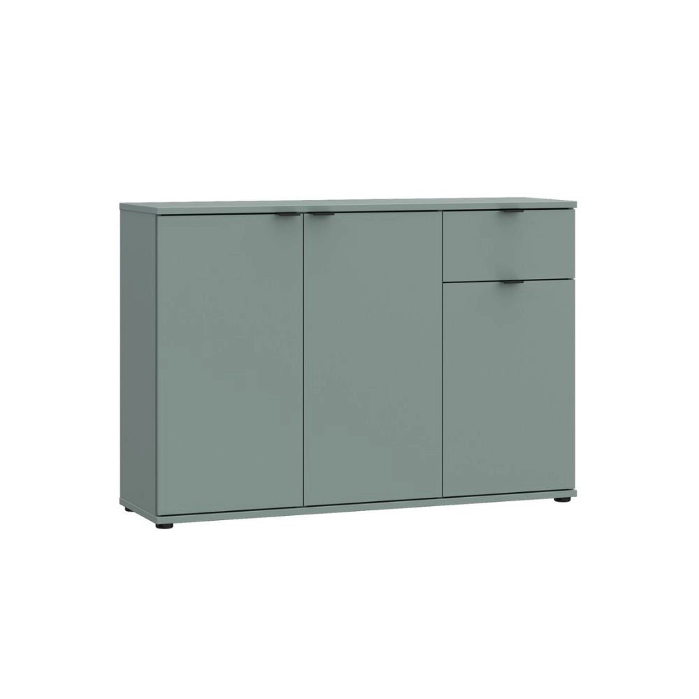 Mobile multiuso Segno 3 ante e 1 cassetto 120 cm verde salvia