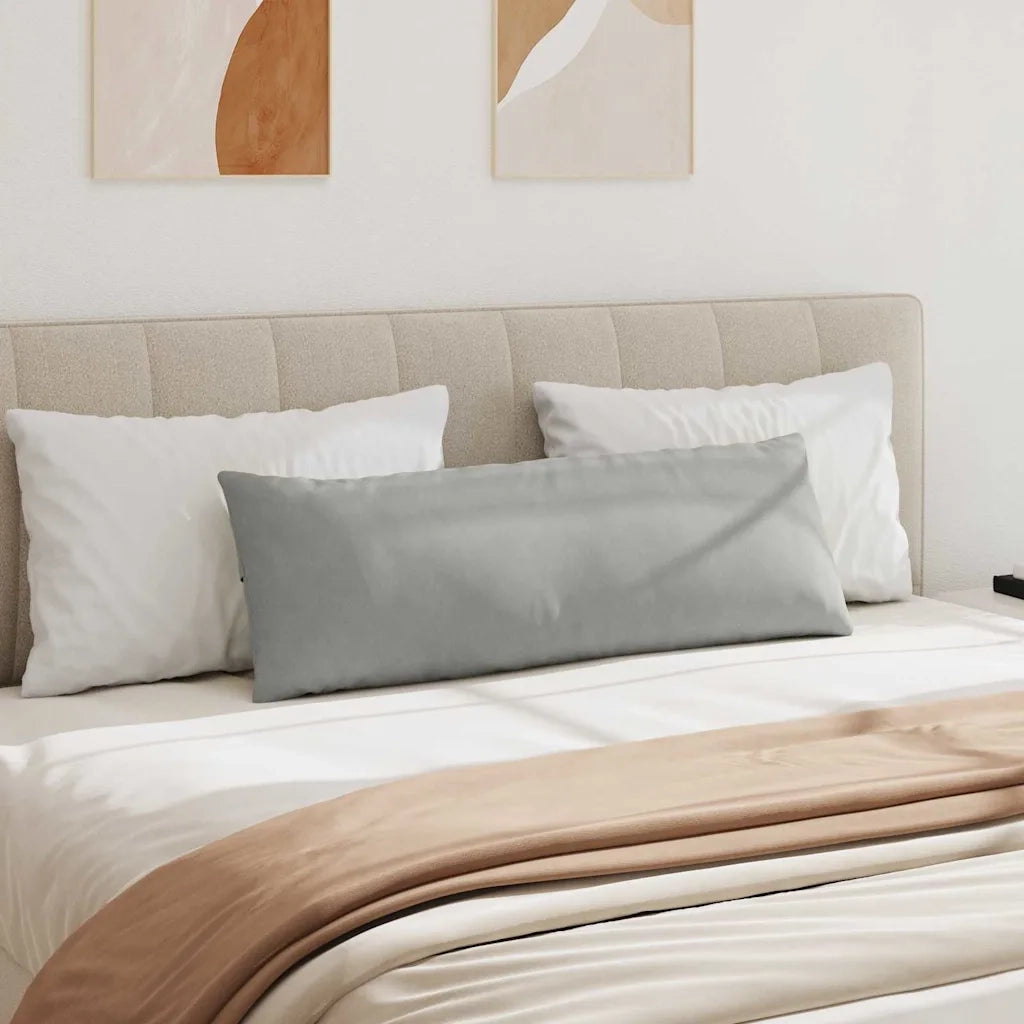 Cuscini da Divano 2 pz | Cuscini per sedie Grigio chiaro 120 x 40 cm Tessuto