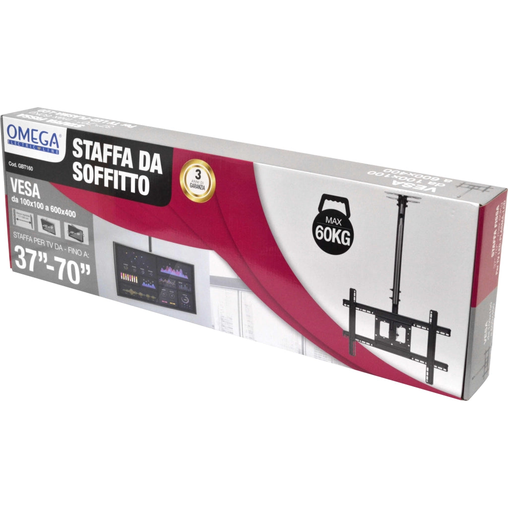 STAFFA MONTAGGIO A SOFFITTO PER TV 32"-70"