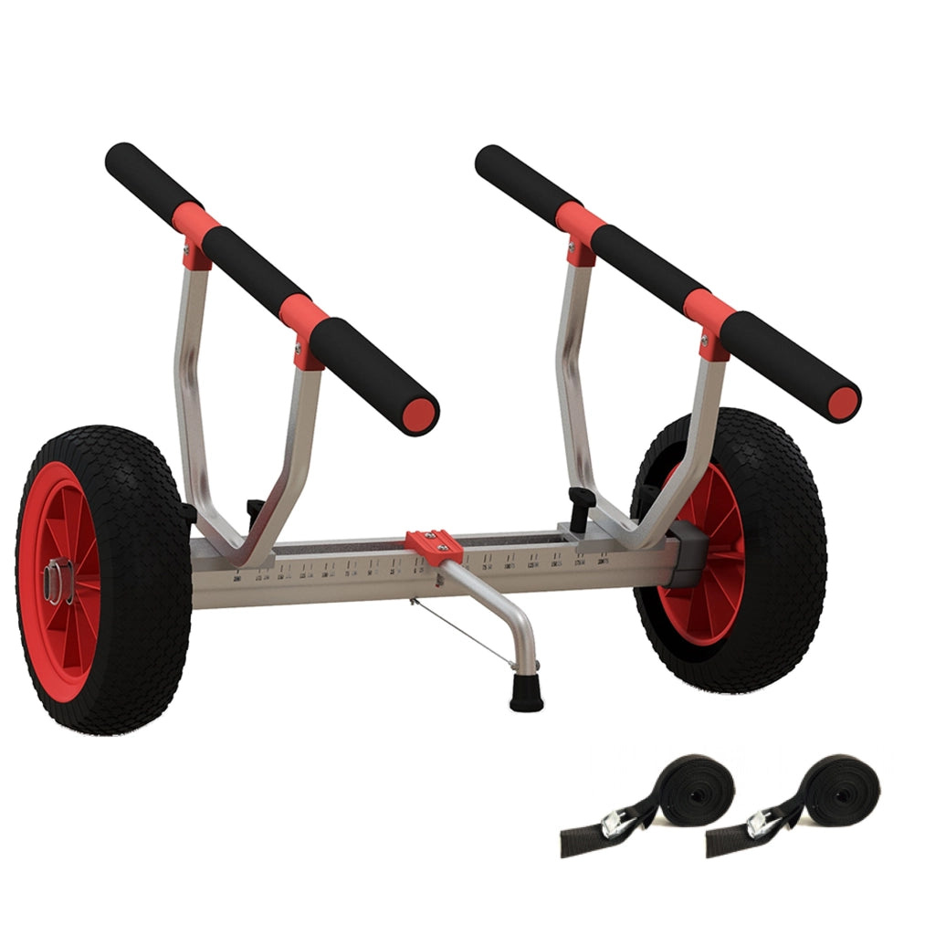 Carrello per Kayak Regolabile in Alluminio ¨C Xylo ¨C Portata 100 kg con Cinghie