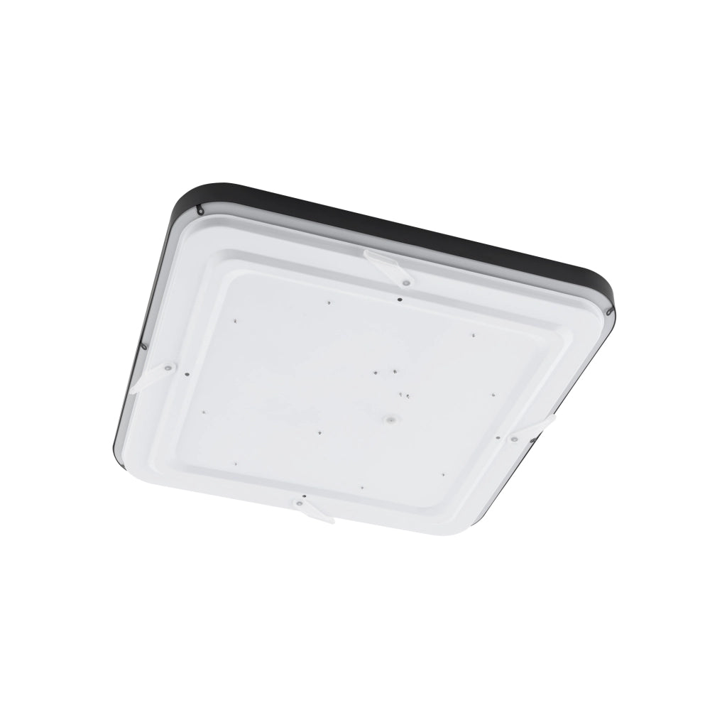 Plafoniera bagno quadrata 43,5cm LED 32W 3000K nera Nowodvorski