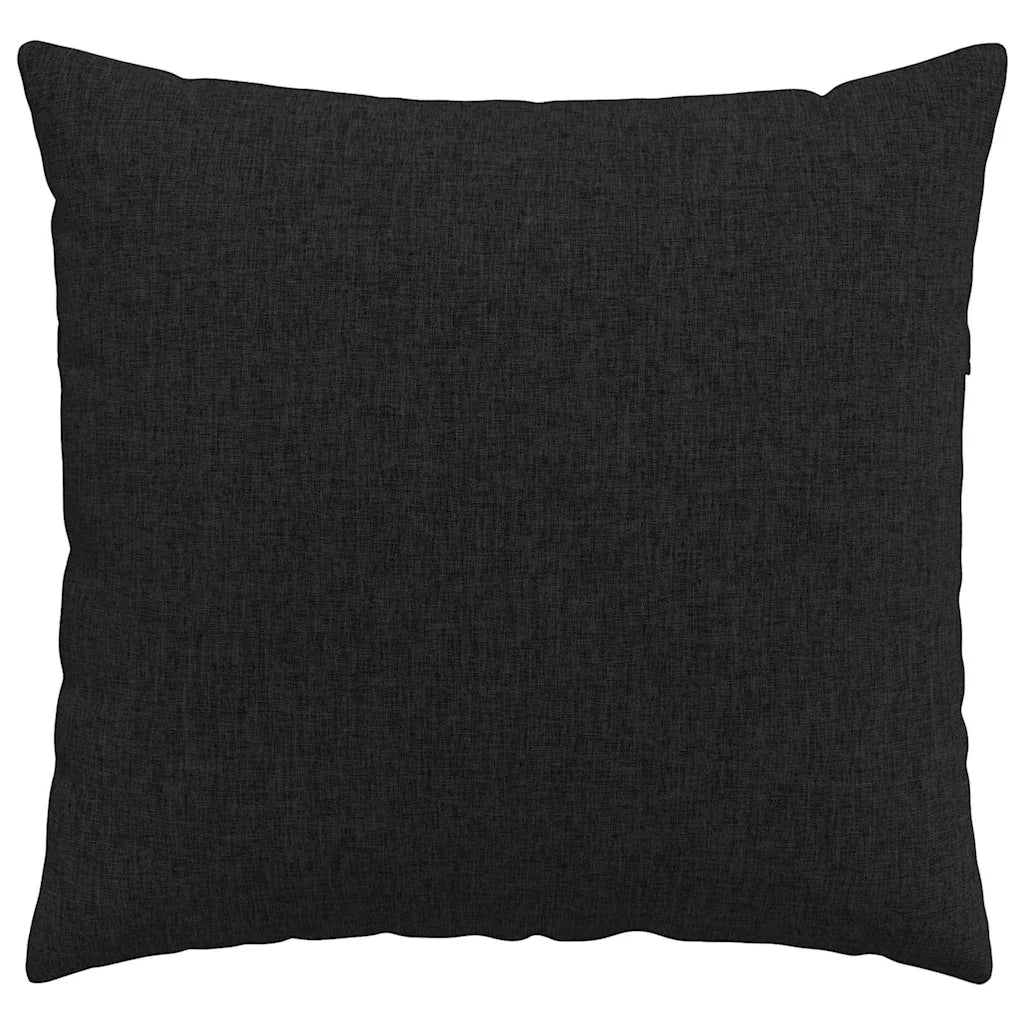 Cuscini da Divano 2 pcs Nero 50 x 50 cm Tessuto 42013956