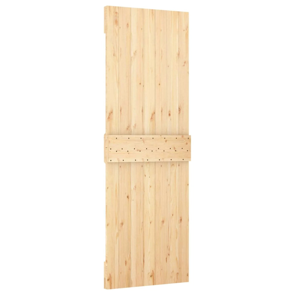 Porta scorrevole Naturale e Bianco 70 x 210 cm 3444945